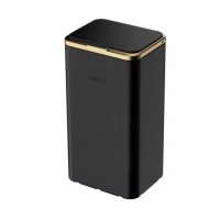  Stainless Stell Smart Induction Type Trash Can With Automatic Open Lid, Sanitary Bucket Black Color